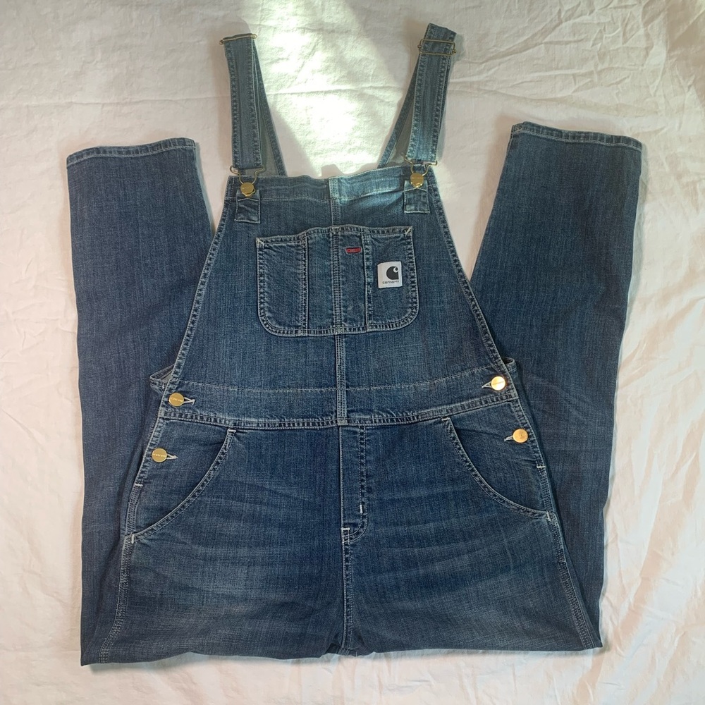 Denim Carhartt Bib Overalls - women’s medium